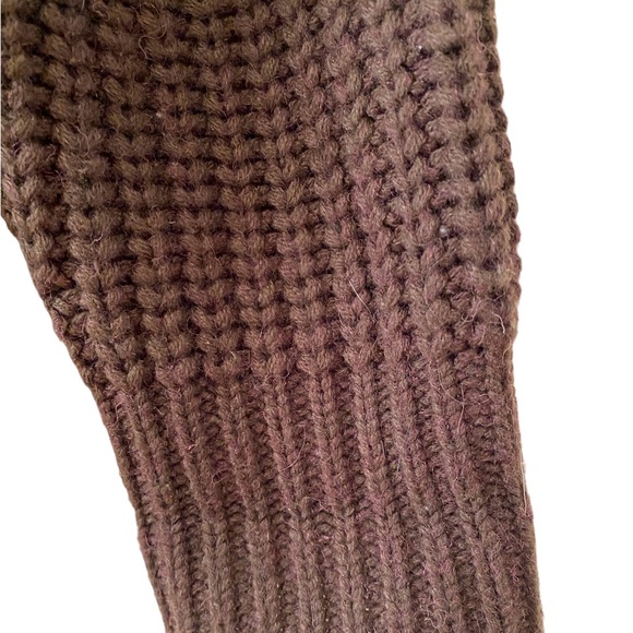 Logan Hill Medium Men Acrylic Chocolate Brown Long Sleeve Button Up Card… - Picture 7 of 14